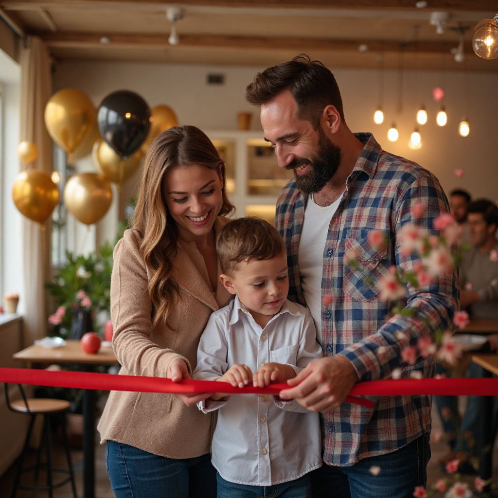 The founders of Kids & Family Dine in the first restaurant location